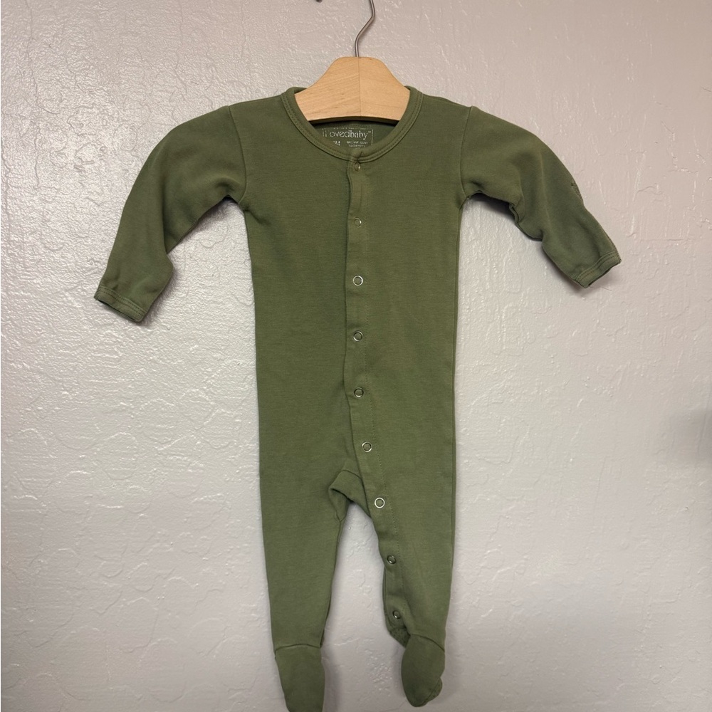 $20‎ ADD ON l’oved baby Green Footie 3-6M Sage Cotton Mini Boden Kyte baby